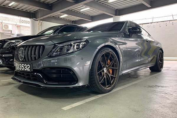 Фото дисков HRE P101 Сатиновая бронза на Mercedes-Benz C-Class (W205)