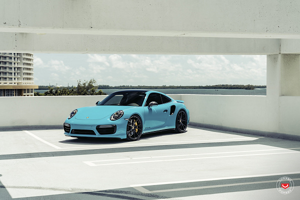 Фото дисков Vossen RS19 Черный глянец на Porsche 911 VIII