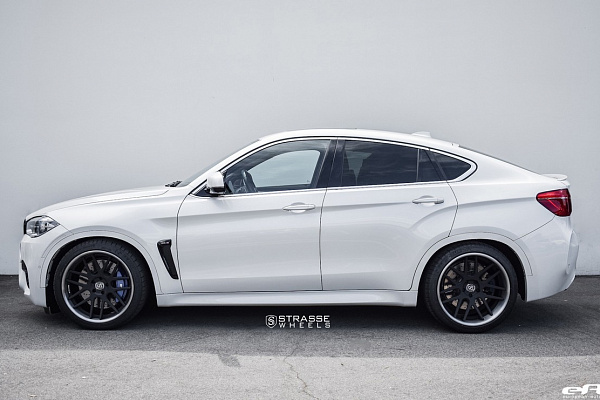Фото дисков Strasse Wheels SM7 Deep Concave Черный сатин на BMW X6/X6 M (F16/F86)