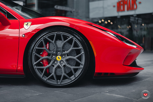 Фото дисков Vossen S17-01 Матовый графит на Ferrari F8