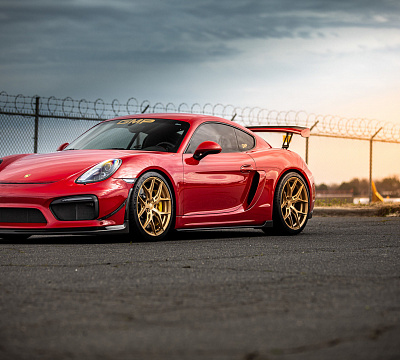 Фото дисков Vossen HF-5 на Porsche Cayman II