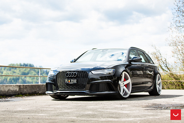 Фото дисков Vossen CV3 Серебро на Audi A/RS 6 (C7)