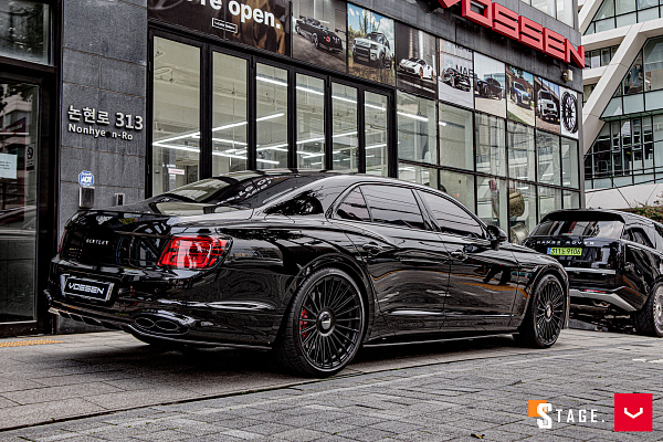 Фото дисков Vossen HF-8 Черный сатин на Bentley Flying Spur III