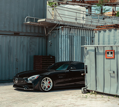 Фото дисков Vossen EVO-3 на Mercedes-Benz AMG GT I