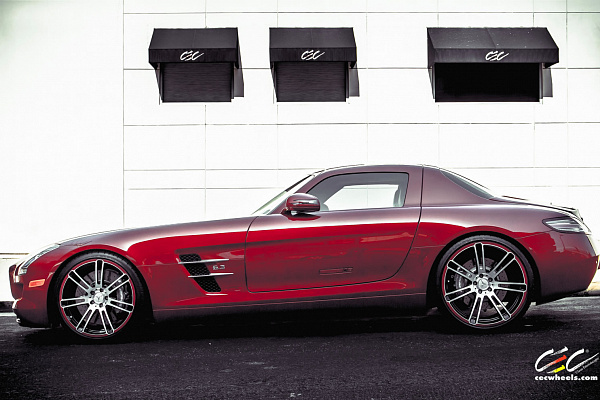 Фото дисков CEC C883 Сатиновый лак на Mercedes-Benz SLS AMG