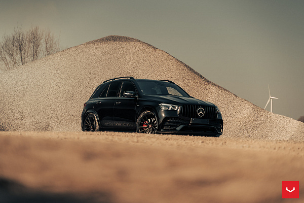 Фото дисков Vossen HF-4T Черный сатин на Mercedes-Benz GLE II