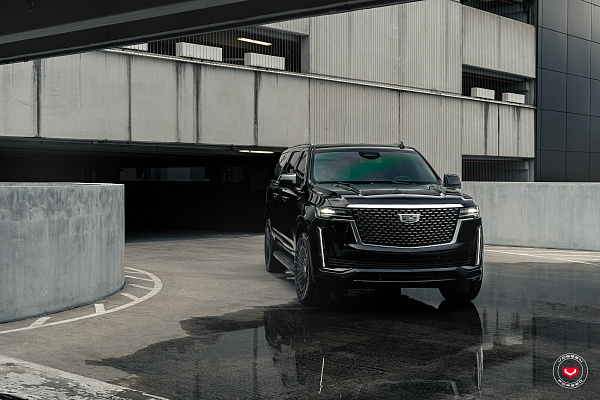 Фото дисков Vossen S21-12 Черный сатин на Cadillac Escalade V