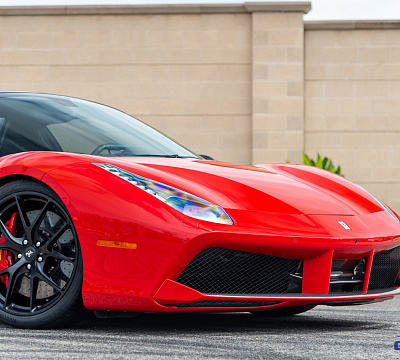 Фото дисков HRE P101 на Ferrari 488