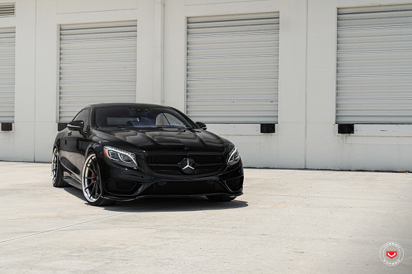 Фото дисков Vossen M-X2 (3-Piece) Черный матовый на Mercedes-Benz S-Class (W222, C217)