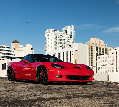 Фото дисков Vossen M-X2 на Chevrolet Corvette C6