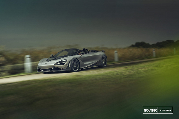 Фото дисков NOVITEC MC3 Черный сатин на McLaren 720S