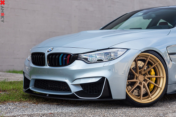 Фото дисков Anrky AN33 Сатиновая бронза на BMW 4/M4 (F32/F82)