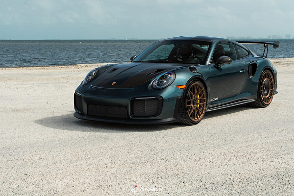 Фото дисков Anrky AN20 Aerosport Сатиновая бронза на Porsche 911 VII