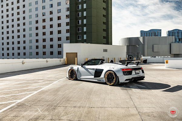 Фото дисков Vossen EVO-5R (3-Piece) Черный сатин на Audi R8 (4S)