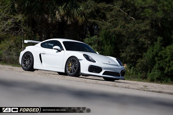 Фото дисков BC Forged RZ10 Матовый графит на Porsche Cayman II