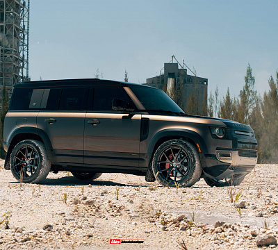 Фото дисков HRE P101 на Land Rover Defender II