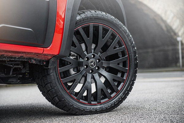 Фото дисков Kahn Kahn RS Черный сатин на Mercedes-Benz X-Class