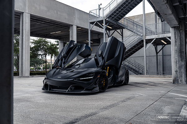 Фото дисков NOVITEC MC3 Черный сатин на McLaren 720S