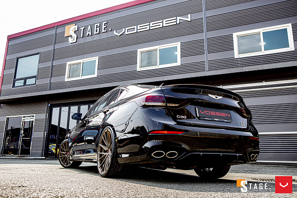 Фото дисков Vossen HF-4T Глянцевая бронза на Genesis G80 I