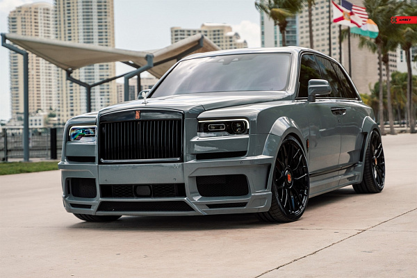 Фото дисков Anrky AN20 Черный глянец на Rolls-Royce Cullinan
