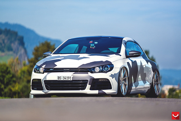 Фото дисков Vossen CVT Серебро на Volkswagen Scirocco III