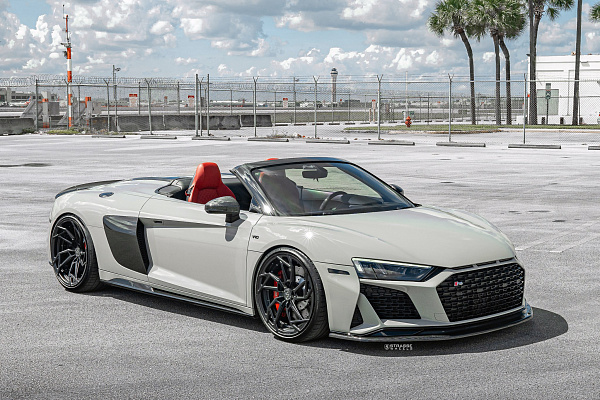 Фото дисков Strasse Wheels SB1 Deep Concave Duoblock Черный сатин на Audi R8 (4S)