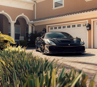 Фото дисков Vossen S21-01 на Ferrari 488