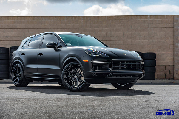 Фото дисков HRE P101SC Черный сатин на Porsche Cayenne III
