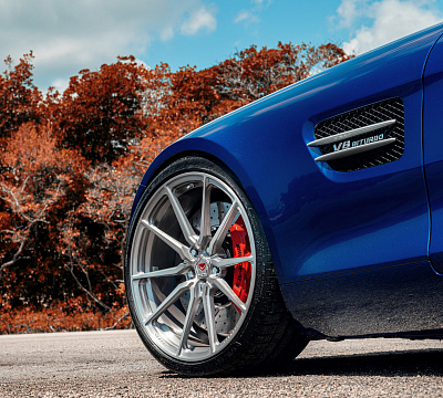 Фото дисков Vossen M-X2 на Mercedes-Benz AMG GT I