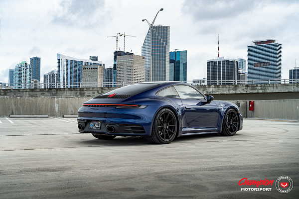 Фото дисков Vossen RS92 Черный сатин на Porsche 911 VIII
