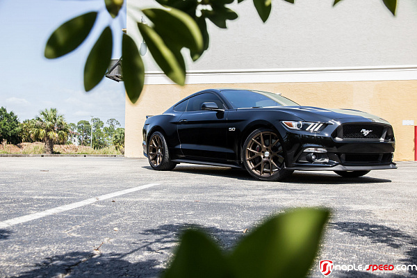 Фото дисков Vossen VFS-10 Глянцевая бронза на Ford Mustang VI