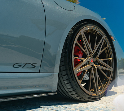 Фото дисков Vossen M-X6 на Porsche Cayman II