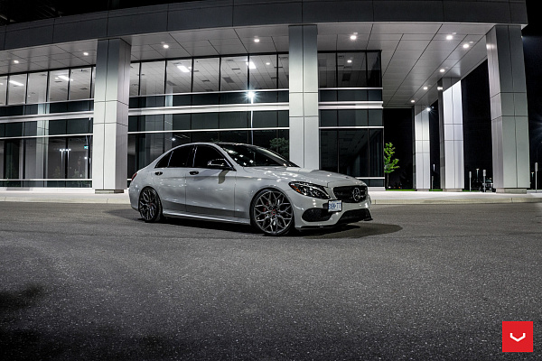 Фото дисков Vossen HF-2 Сатиновый графит на Mercedes-Benz C-Class (W205)