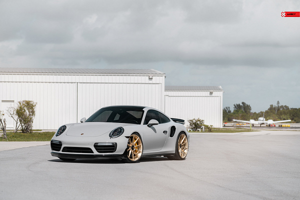 Фото дисков Anrky AN18 Глянцевая шампань на Porsche 911 VII