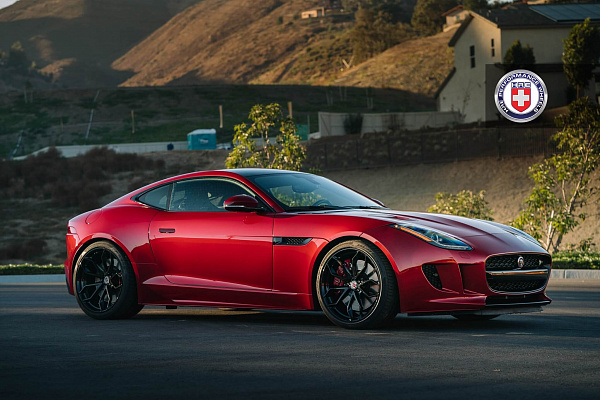 Фото дисков HRE P201 Черный глянец на Jaguar F-Type