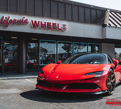 Фото дисков Vossen HF-5 на Ferrari SF90