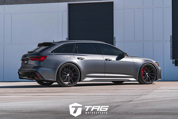 Фото дисков HRE P201 Черный сатин на Audi A/RS 6 (C8)