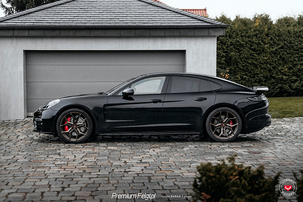 Фото дисков Vossen EVO-3 Сатиновая бронза на Porsche Panamera II