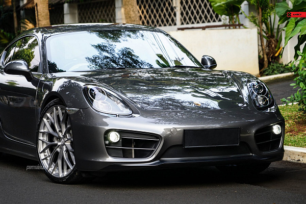 Фото дисков Anrky AN20 Глянцевый тонированный лак на Porsche Cayman II