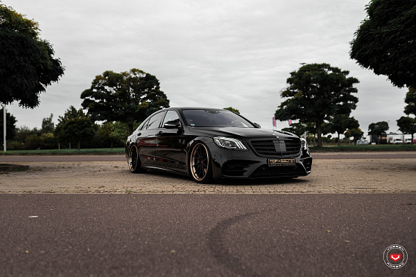 Фото дисков Vossen M-X2 (3-Piece) Черный сатин на Mercedes-Benz S-Class (W222, C217)