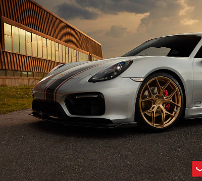 Фото дисков Vossen HF-5 на Porsche Cayman II
