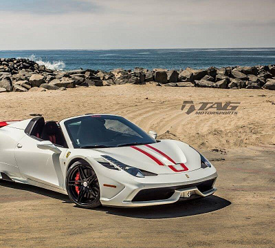 Фото дисков HRE P107 на Ferrari 458