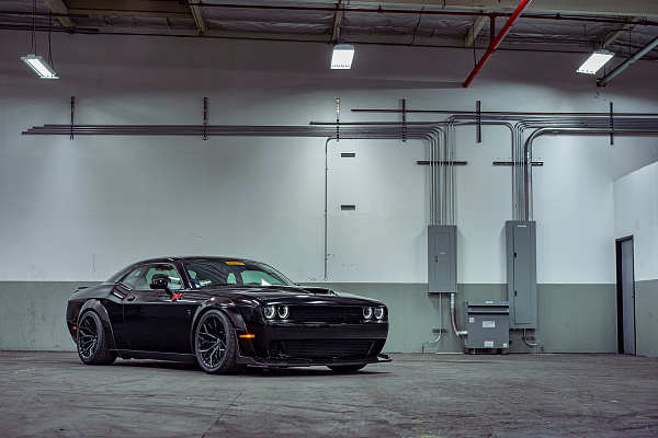 Фото дисков Asanti MOGUL 5 Черный сатин на Dodge Challenger III