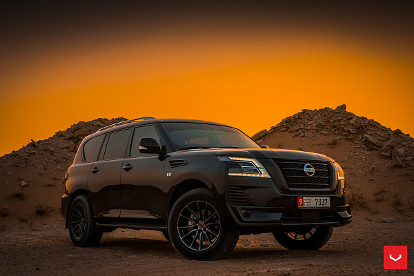 Фото дисков Vossen HF6-1 Глянцевый темный лак на Nissan Patrol VII
