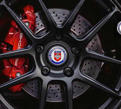 Фото дисков HRE RC104 на Porsche Cayman II