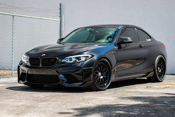 Фото дисков HRE 300 Черный сатин на BMW 2/M2 (F22/F87)