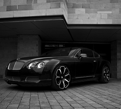 Фото дисков Kahn Dark Mist на Bentley Continental GT I