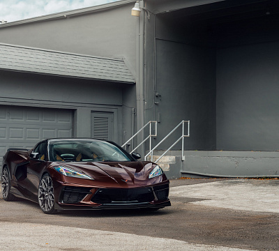 Фото дисков Vossen HF-2 на Chevrolet Corvette C8
