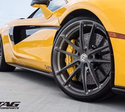 Фото дисков HRE P104 на McLaren 570S