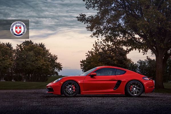 Фото дисков HRE RC104 Черный сатин на Porsche Cayman II